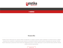 Tablet Screenshot of estetika.com.tr